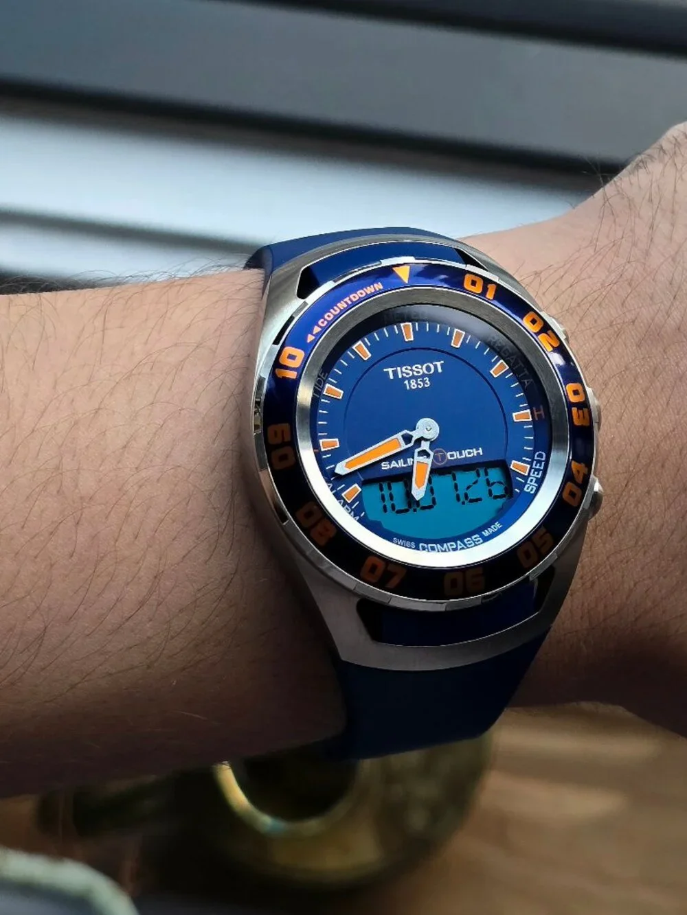 Tissot Sailing Touch, $1195 MSRP, 45 mm, Caribbean, Men's Watch, T0564202704101